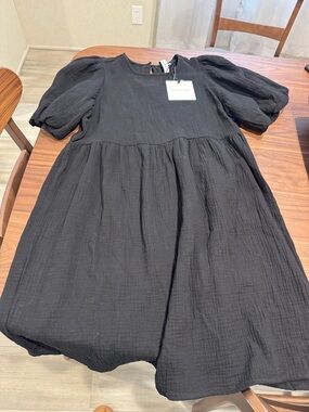 Grace + karma puff sleeve dress NWT